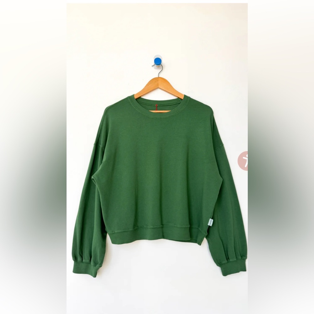 Le Bon Shoppe Cali Jersey Sweatshirt Avacado Green Medium New